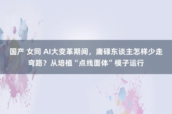 国产 女同 AI大变革期间，庸碌东谈主怎样少走弯路？从培植“点线面体”模子运行