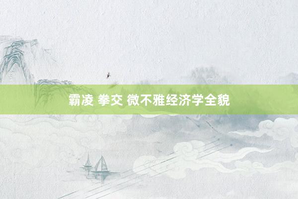 霸凌 拳交 微不雅经济学全貌